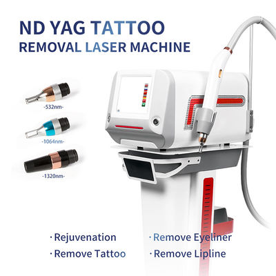 kaufen Gut aussehende und multifunktionale Nd:YAG-Laser-Tattooentfernungsmaschine mit Farb-Touchscreen und mehreren Wellenlängen Online-Herstellung