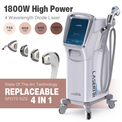 kaufen 4 in 1 Anpassbare 808nm Alexandrit Nd Yag Klinische Diodenlaser Haarentfernungsmaschine zum Verkauf Online-Herstellung